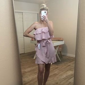 Goodnight Macaroon ruffle wrap dress